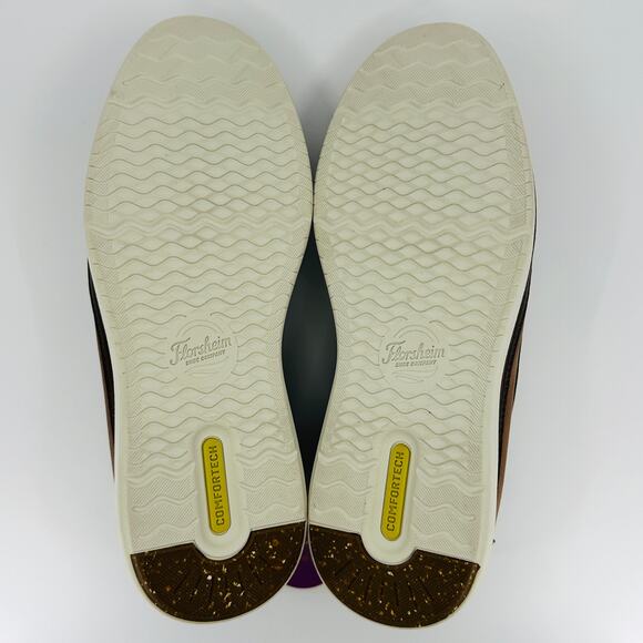 Florsheim Men's Tropics Moc Toe Venetian Slip On Cognac Leather Loafers Size 7 - Picture 10 of 11